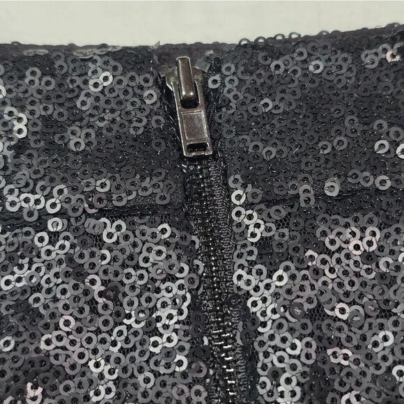 "Decree" mini skirt, sequins party skirt, size M. - Picture 9 of 13